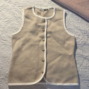 Abercrombie & Fitch Cream Textured Fabric